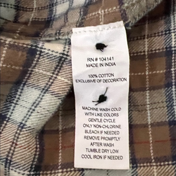 Alpine Design Women’s Midweight Flannel Size XL Brown Fall River Plaid - Picture 9 of 9